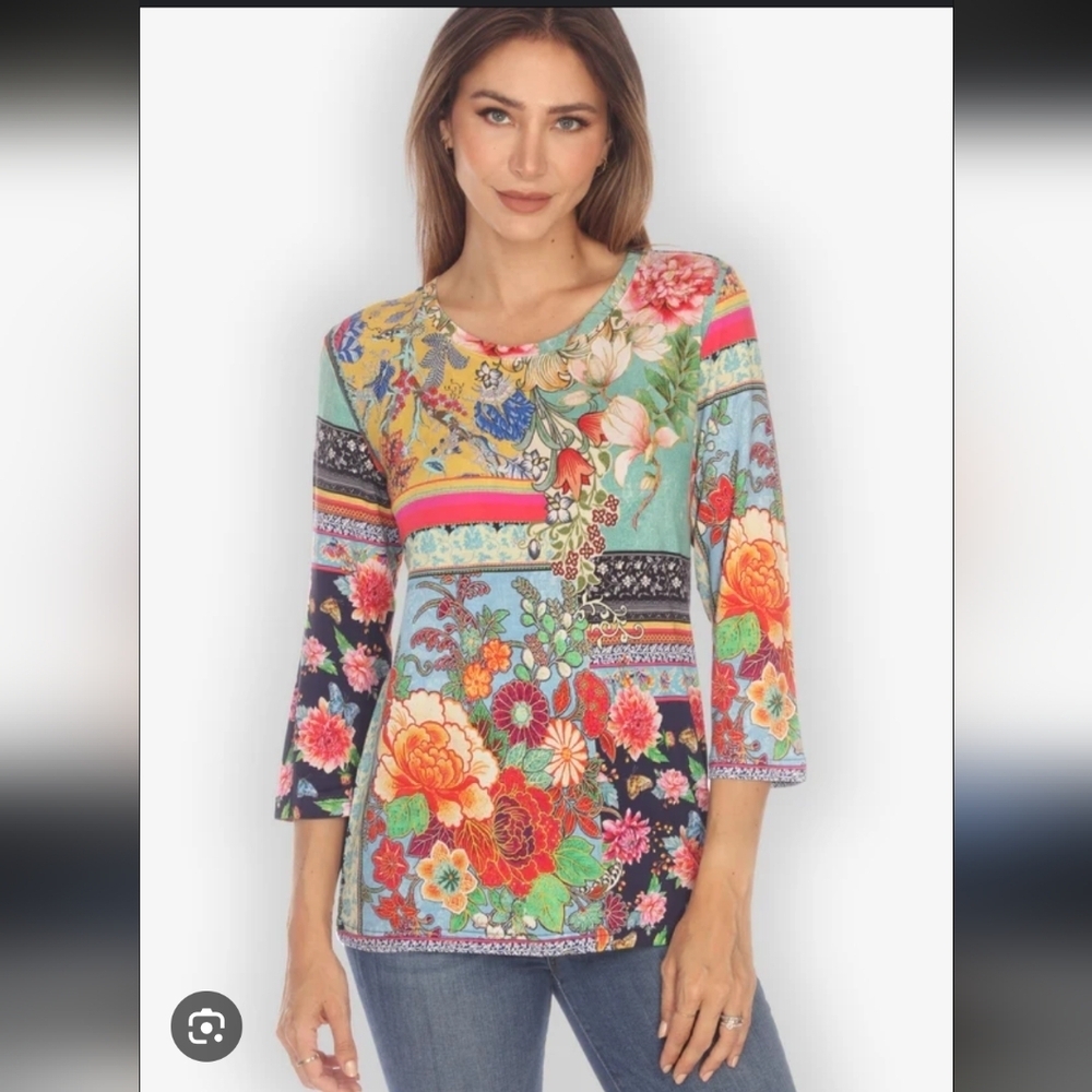 Citron Santa Monica Printed Knit Shirt